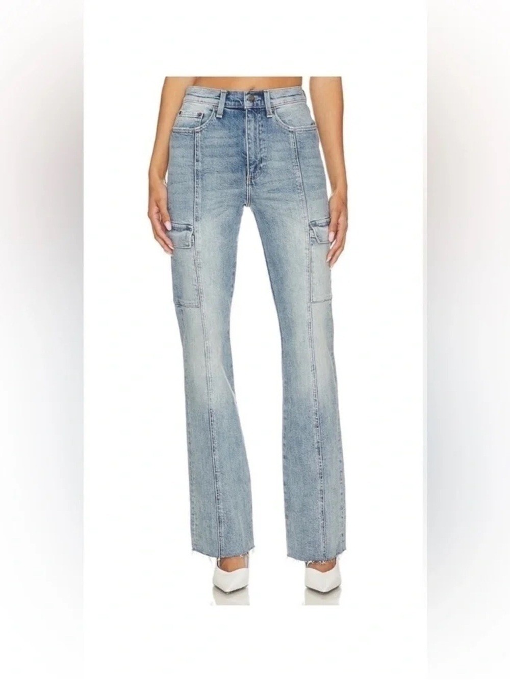 Pistola Dana Cargo Jeans Size 27 Tall 32โ Inseam Denim - Picture 2 of 10